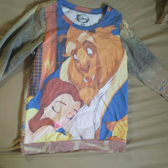 Beauty and the beast long sleeve shirt disney