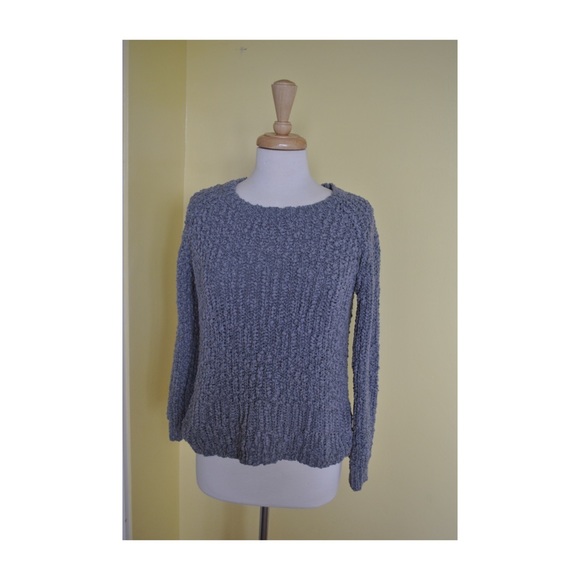 Gray warm fuzzy sweater