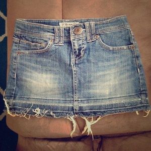 Blue Jean Mini Skirt