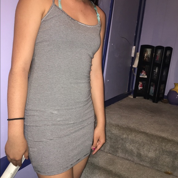 Open back mini dress