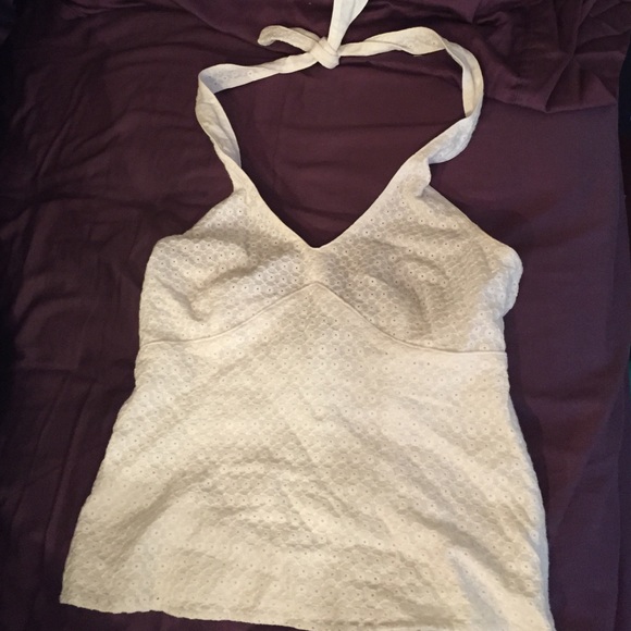 White halter top