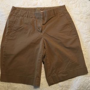 J Crew Summer Weight Chino Bermuda Shorts