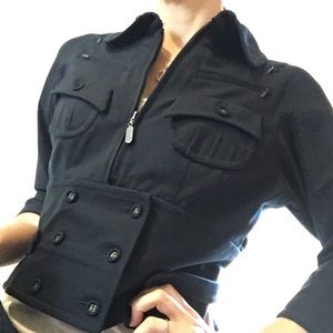 Byron Lars Beauty Mark Navy Blazer NWT