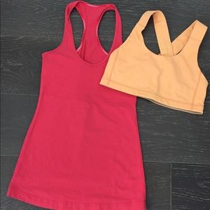 Lululemon bra and tank