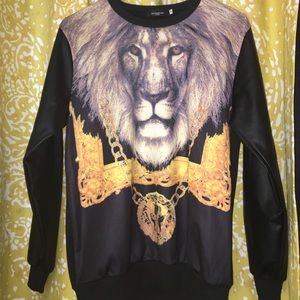 Givenchy leather sweater