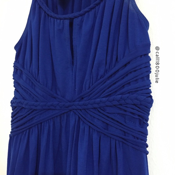 Keyhole Blue Dress - Picture 3 of 6