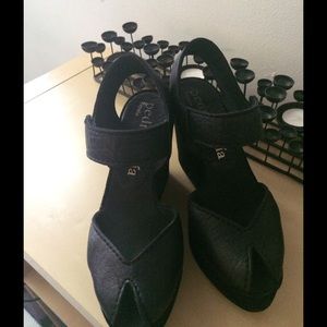 Pedro Garcia peep toe wedges