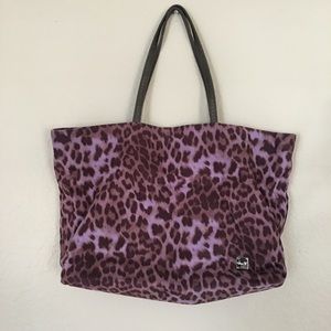 Velour shopper tote