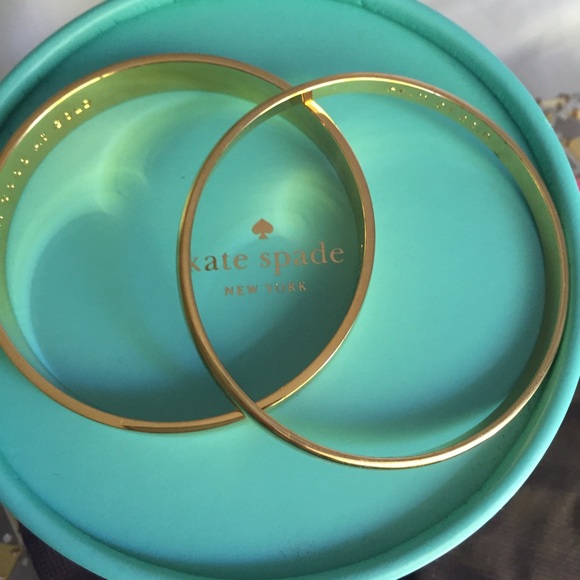 *SOLD* Brand New 12 karat Gold Kate Spade Bangles - Picture 2 of 4