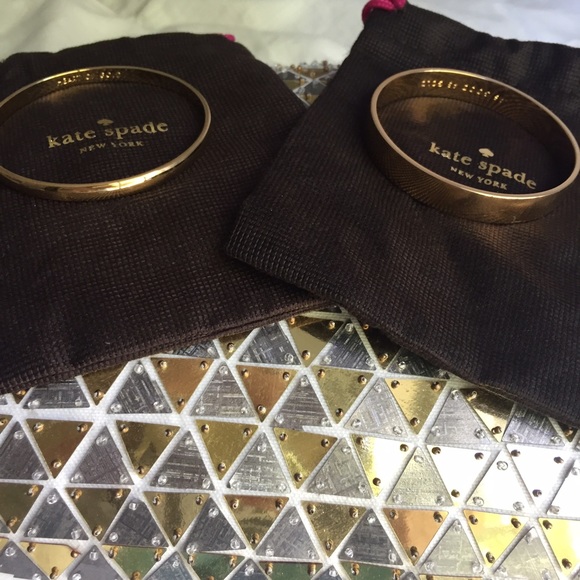 *SOLD* Brand New 12 karat Gold Kate Spade Bangles - Picture 3 of 4