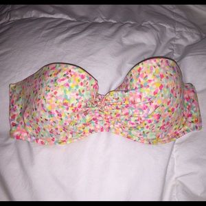 Multicolored Victoria's Secret Bandeau Bikinj Top