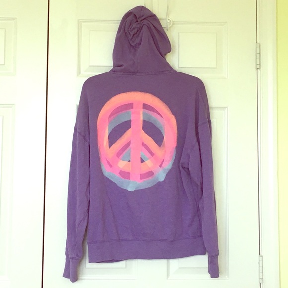 Victoria's Secret PINK zip up sweatshirt in purple