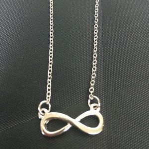 Silver Infinity Charm Necklace