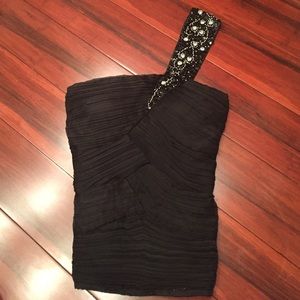 Forever 21 Rouched Bedazzled Top