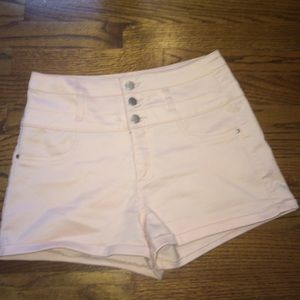 NEVER WORN Pastel pink high waisted shorts