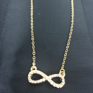 Gold Infinity Charm Necklace