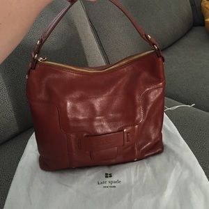 Brown leather Kate Spade purse