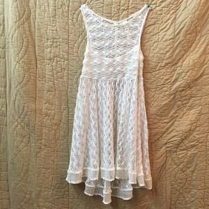 White knit dress
