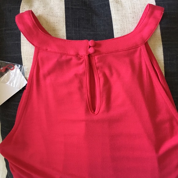 SOLD OUT• Stunning Hot Pink Halter - Picture 4 of 4