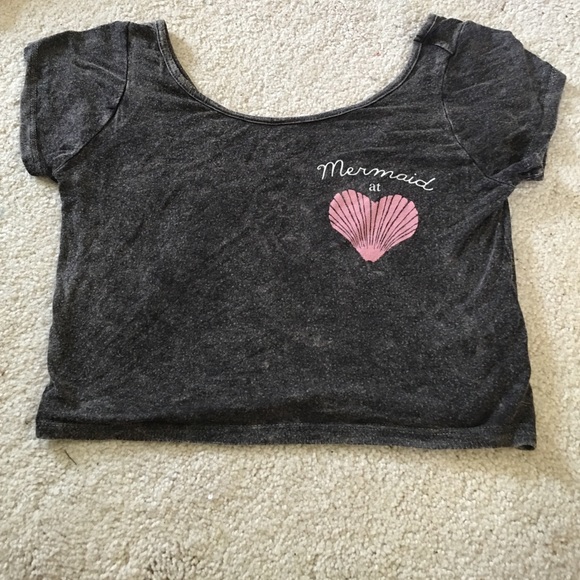 Mermaid at heart crop top