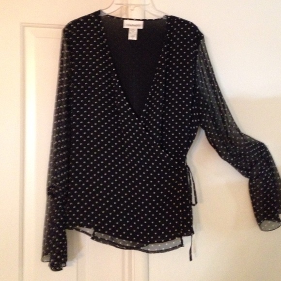😎 Reduced! FIRM😎 Pure Silk Wrap Top Size 14