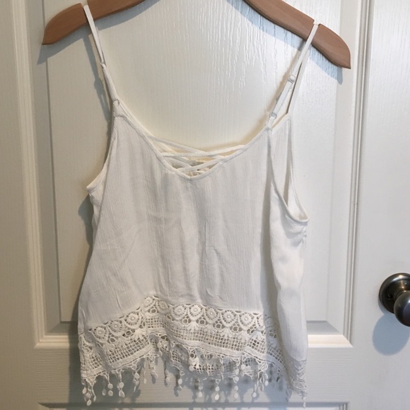 White Crop Top - Picture 2 of 2
