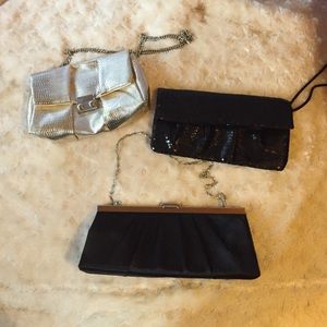 Lot of three formal clutches