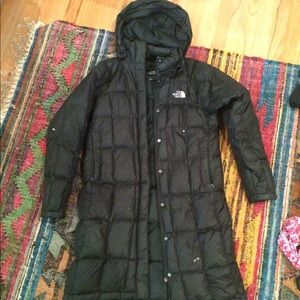 North face hooded down jacket