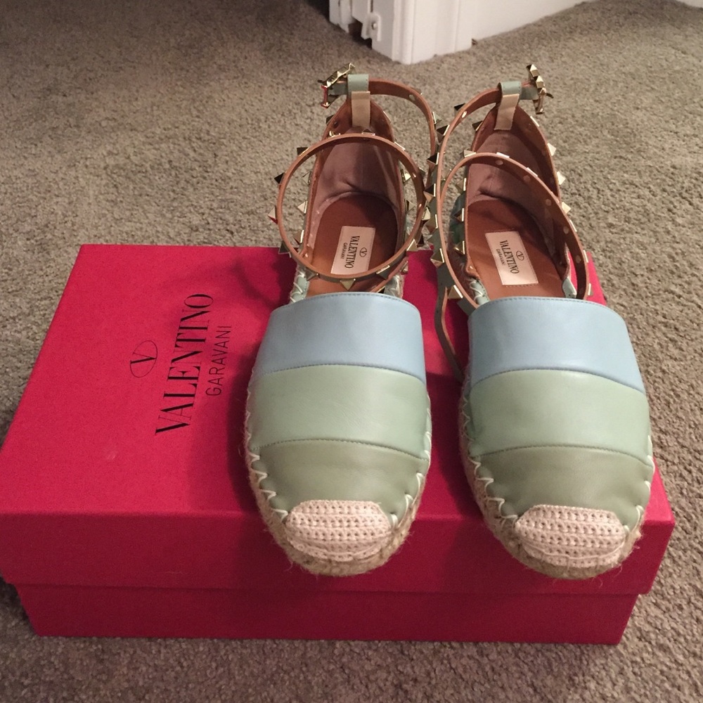 SOLD:  Valentino Rockstud Espadrilles