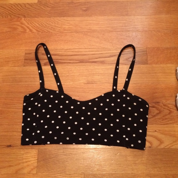 Brandy b/w poka dotted brallet