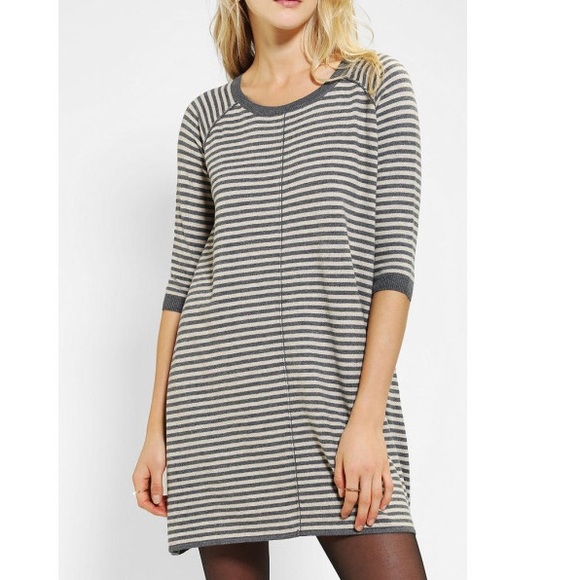 BDG Trapeze Stripe Sweater Dress