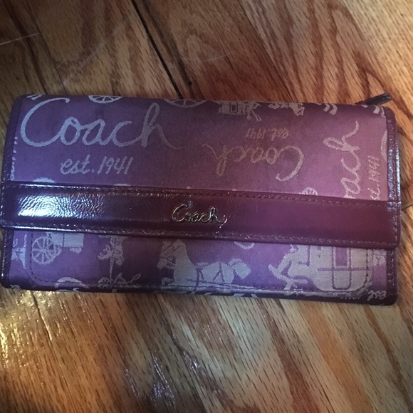 Coach Handbags - Purple coach wallet