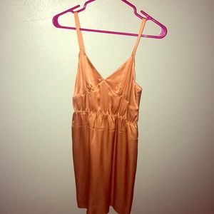 Bronze Silk J.Crew Dress