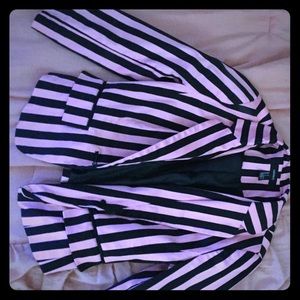 Pink and black striped forever 21 jacket!