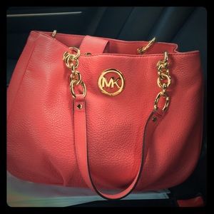 Michael Kors coral purse *****SOLD*****