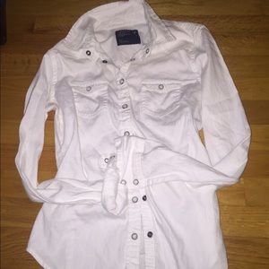 White button down