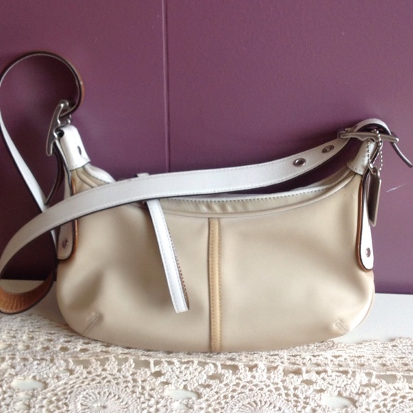 Coach Handbags - Authentic nylon small Coach shoulder bag.❤️FIRM❤️