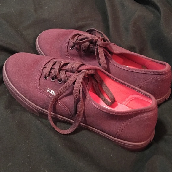 Burgundy Vans!
