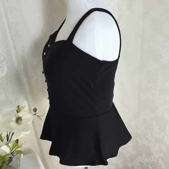 Sexy black blouse w/ gold cottons FINAL CLEARANCE - Picture 4 of 4