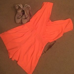 Bright Orange Romper