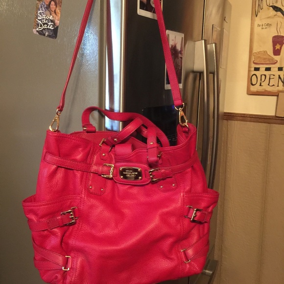 Michael kors red handbag
