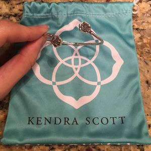 Kendra Scott bracelet in platinum drusy.