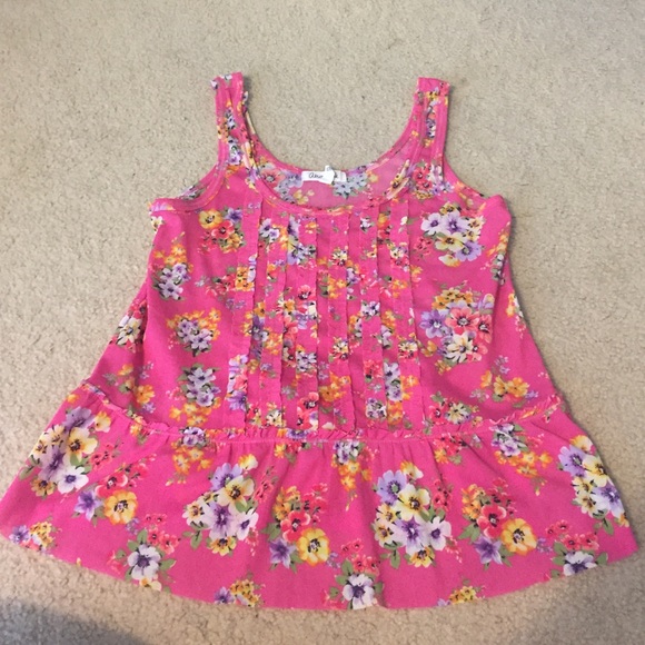 Aeropostale Floral Tank Top -size small