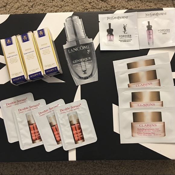 Face care. Clarins/YSL/Lancome/Issima