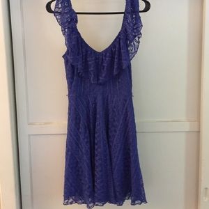 Blue lace dress