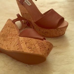 Steve Madden Cork wedges size 9 brand new