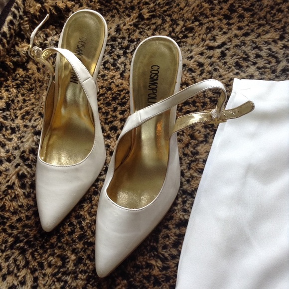 Sling back pumps