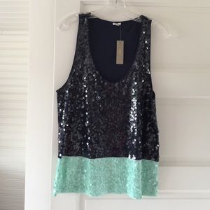 NWT - J.crew sequin tank! Great for summer