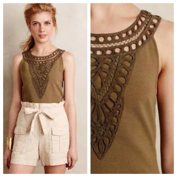Anthro Postmark Aicha Embellished Tank - Picture 1 of 3
