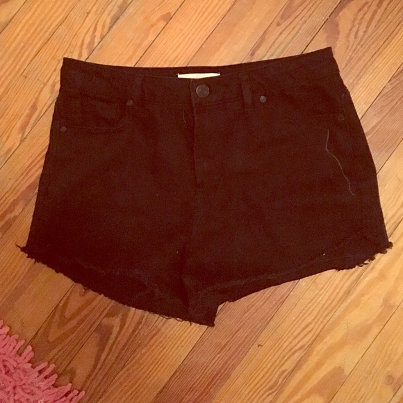 Refugee Brand Black High waisted shorts size 8